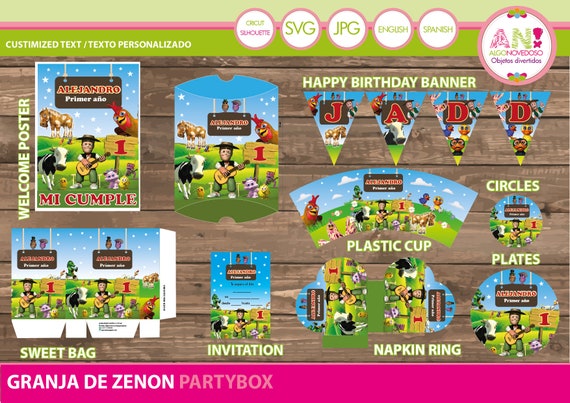 Pack Cumpleaños La Granja De Zenon