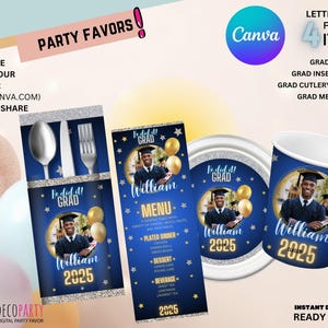 Graduation Party Decoration Class of 2025 Editable