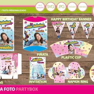 Soy Luna Party Printable Kit Soy Luna Birthday Package Soy Etsy