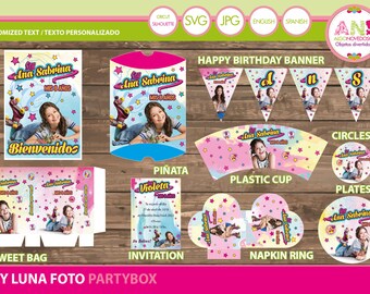 Soy Luna kit imprimible fiesta, Soy Luna birthday package, Soy Luna kit digital fiesta, Soy Luna decoracion personalizada, Invitation, DIY