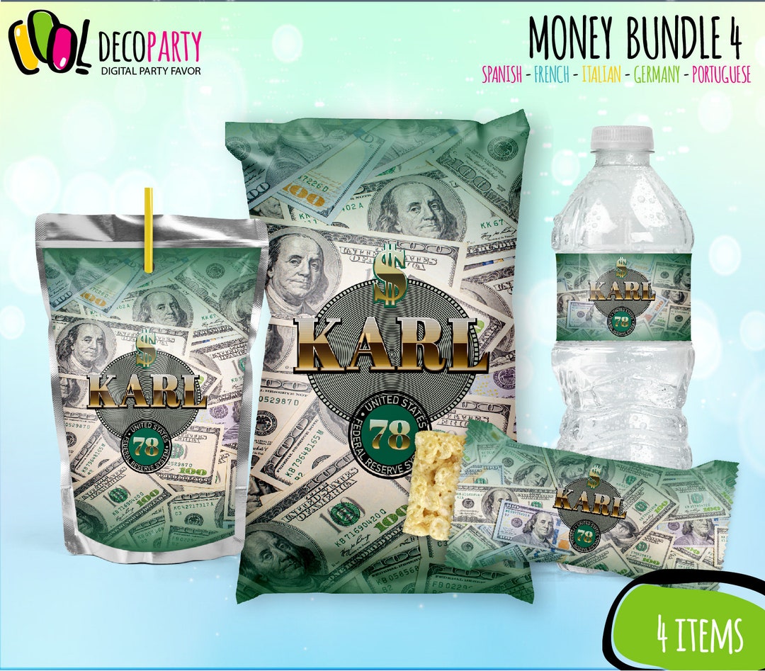 Money Birthday Party Decoration Pack, Dollar Party Decorations Pack