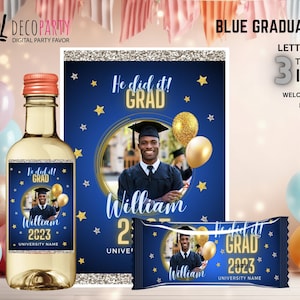 Class of 2025 Graduation Favors Blue Custom Pack, Graduation Ceremony Party 2025