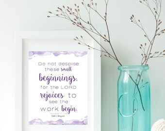 Zechariah 4:10 Scripture Art Printable