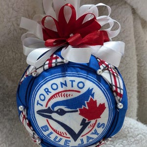 5&quot;Toronto Blue Jays Quilted Ornament