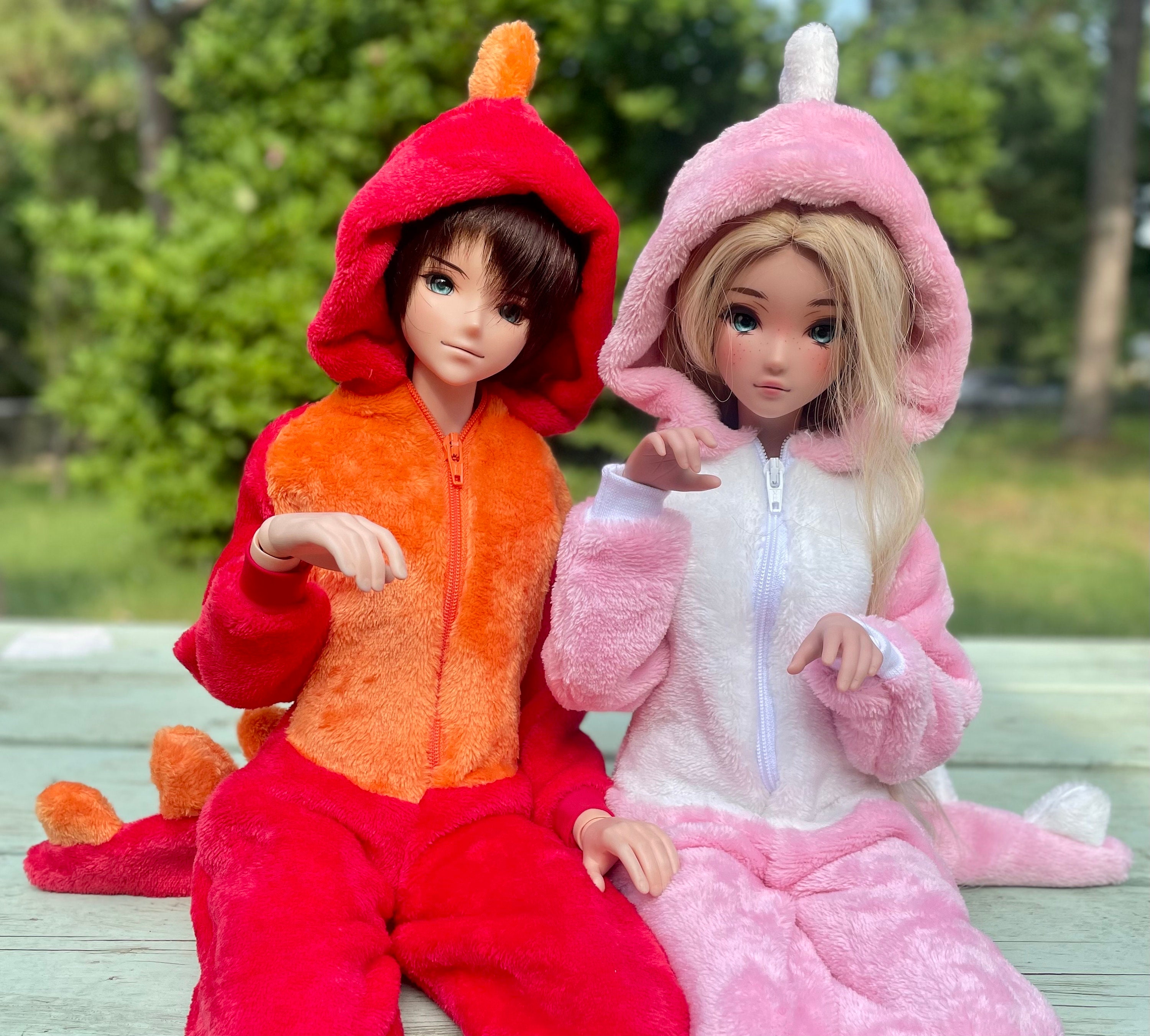 Red Orange Dinosaur Kigurumi Kigu Smart Doll MDD SD SD13 Pear Sd13boy Animal Onesie Pajamas Etsy UK
