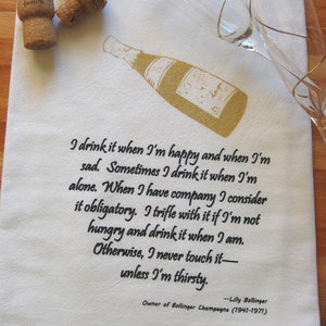 Tea Towel - Champagne