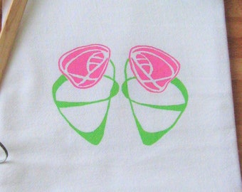 Tea Towel - Double Tulip