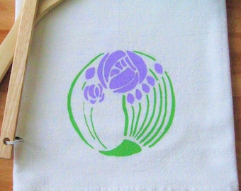 Tea Towel - Rose in the Round