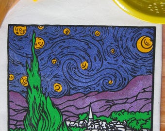 Tea Towel - The Starry Night