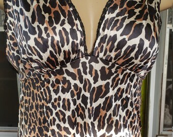 animal print nightdress