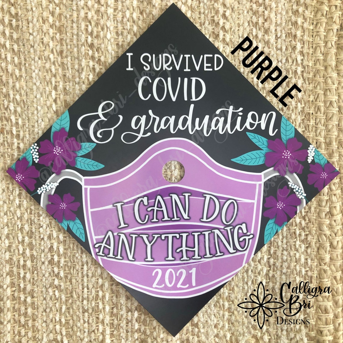 Grad Cap Topper Graduation gift Tassel custom grad quote grad Etsy