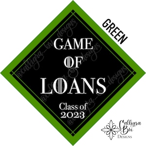 Class of 2023 Game of Loans Grad Cap Topper Graduation Gift - Etsy