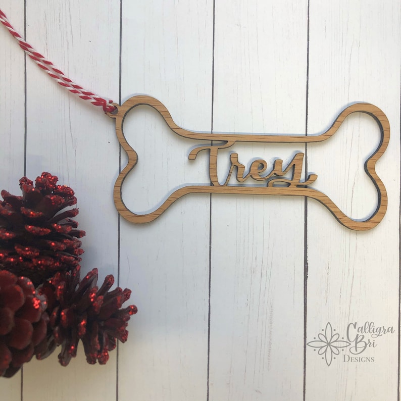 Bone Puppy Dog Stocking Decoration Animal name Tag Custom Name Gift Personalized Christmas Stocking Name Pet pets Animal Name