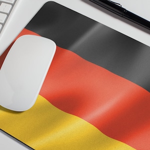 German Germany Flag Mousepad, Office Desk Mouse Pad, Mouse Mat, Office Desk Accessories, Boss Teacher Coworker Gifts