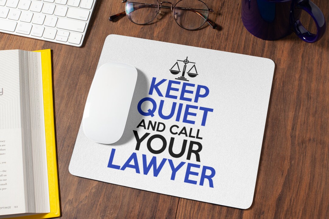 Funny Lawyer Office Mousepad - Good Lawyer Knows Law Judge Attorney 9 Inch Desktop Mat