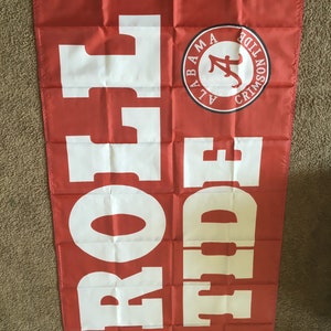 Alabama Crimson Tide ROLL TIDE Banner Flag