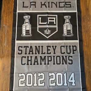Bandera del campeonato de la Copa Stanley de la NHL de Los Angeles Kings