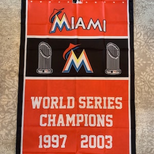 Miami Marlins World Series Championship Banner Flag