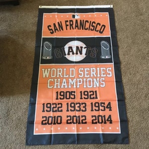 Bandera del Campeonato de la Serie Mundial de los Gigantes de San Francisco