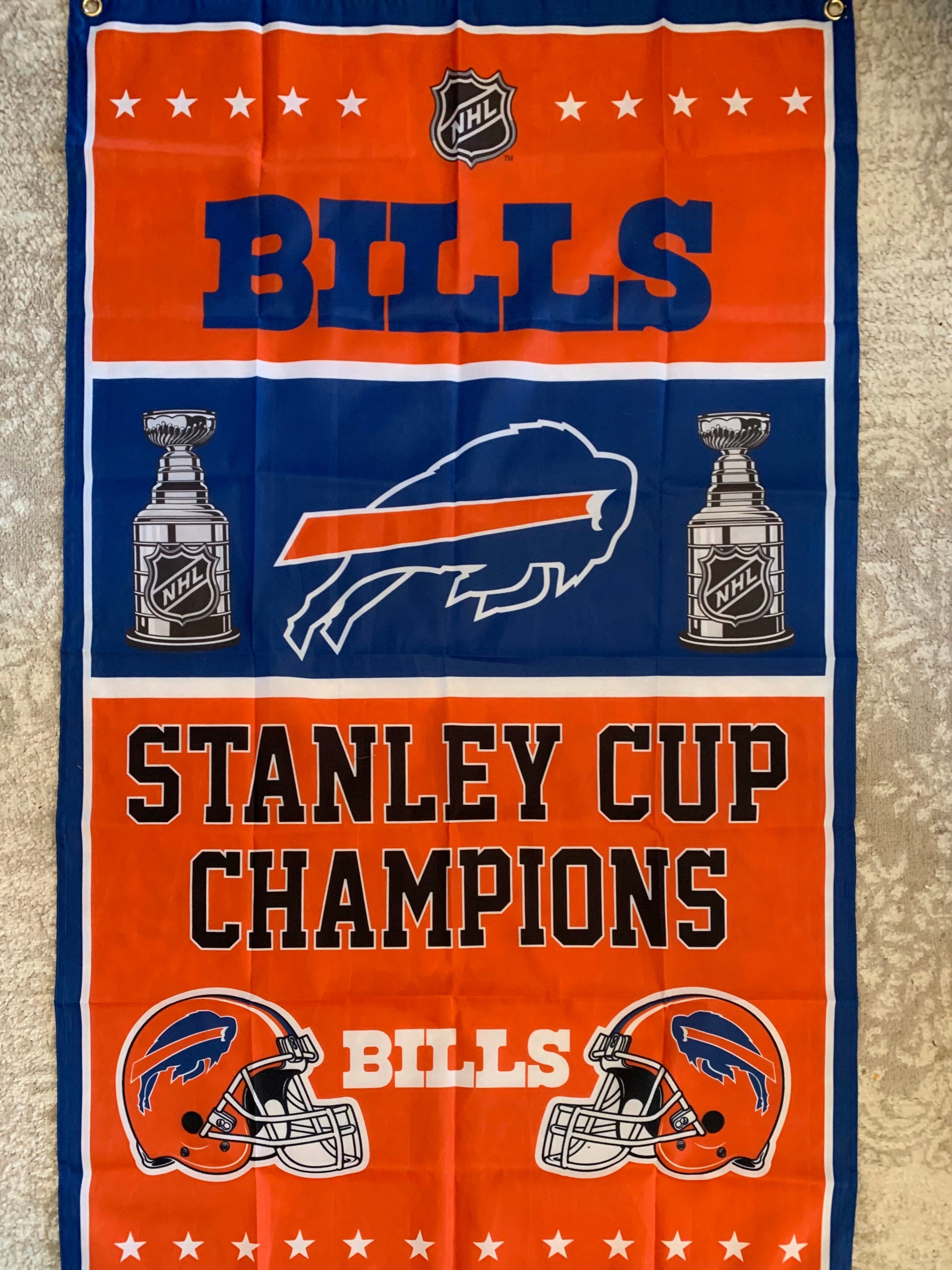 Buffalo Bills Stanley Cup Champions Banner Flag Etsy