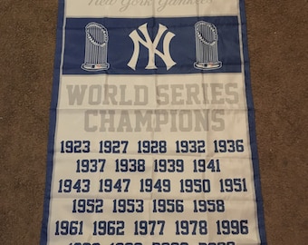 Bandera del campeonato de la Serie Mundial de los Yankees de Nueva York
