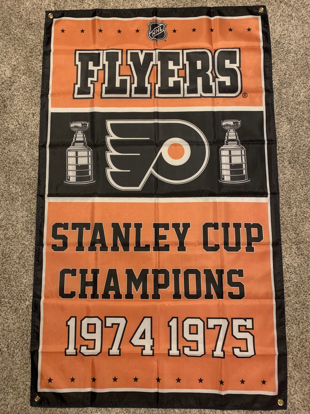 Philadelphia Flyers Stanley Cup Championship Banner Flag Etsy