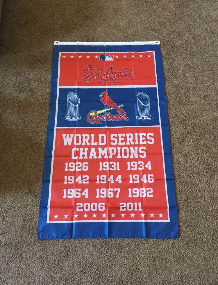 St. Louis Cardinals Years World Champions Banner Flag - State Street  Products