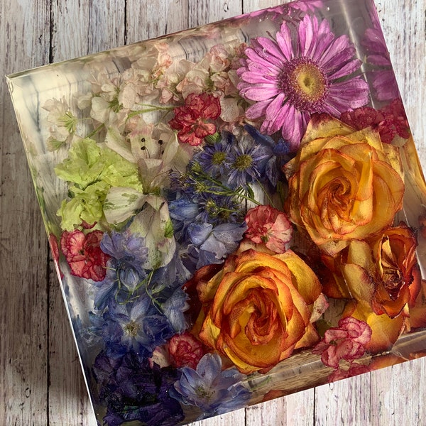 Resin Flower Bouquet Etsy