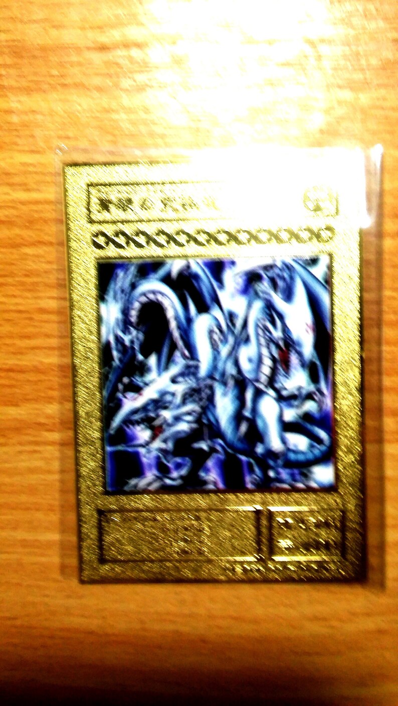 Blue Eyes Ultimate Dragon custom yugioh Orica Gold Yugioh Card