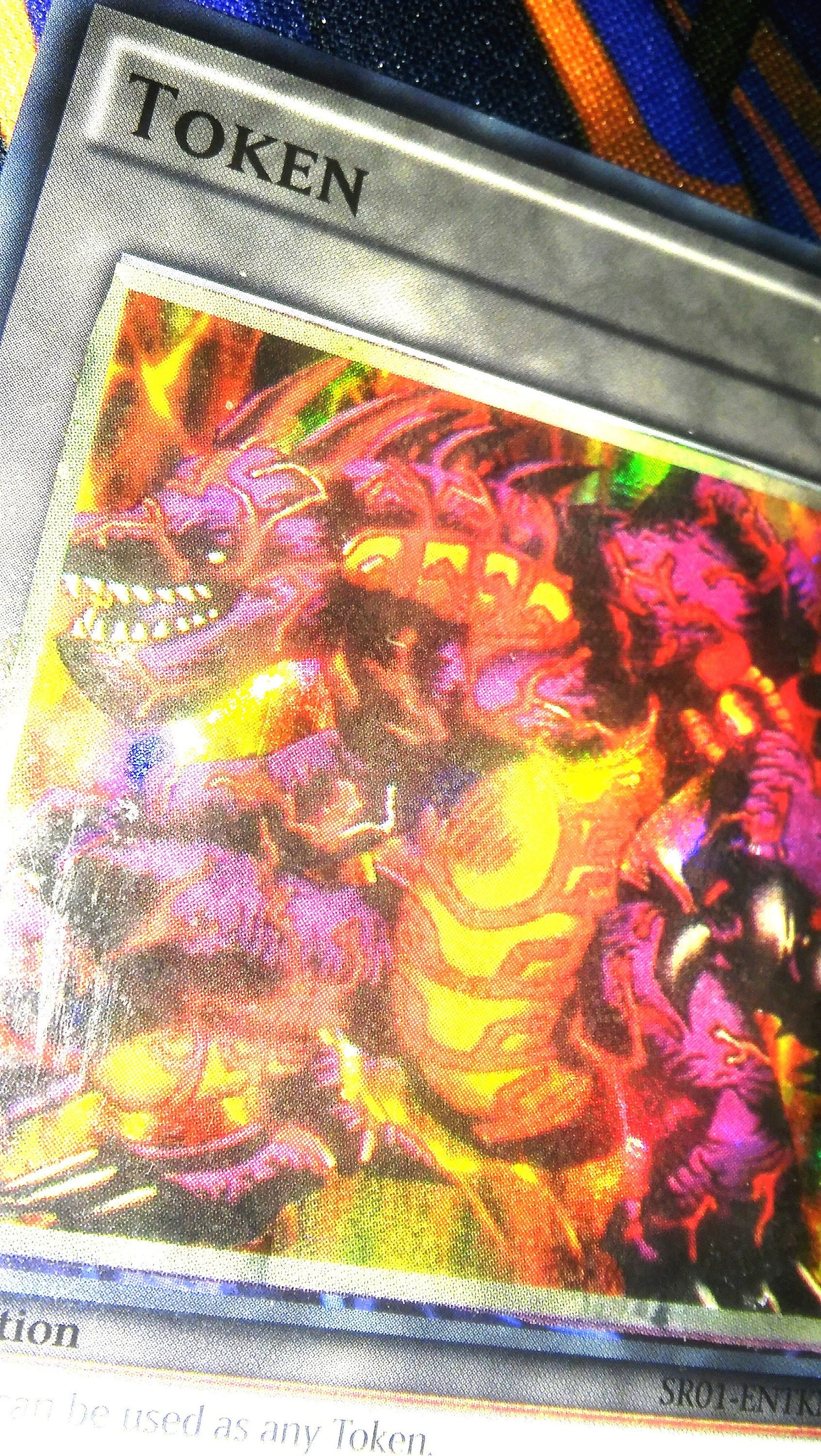 TOKEN Blaze dragon Yugioh card Secret rare Orica Holo ...