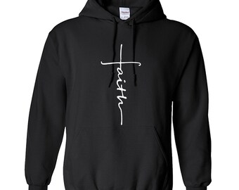 faith cross hoodie