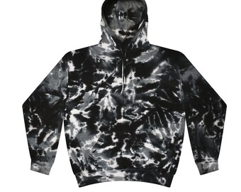black and white tie dye sweater
