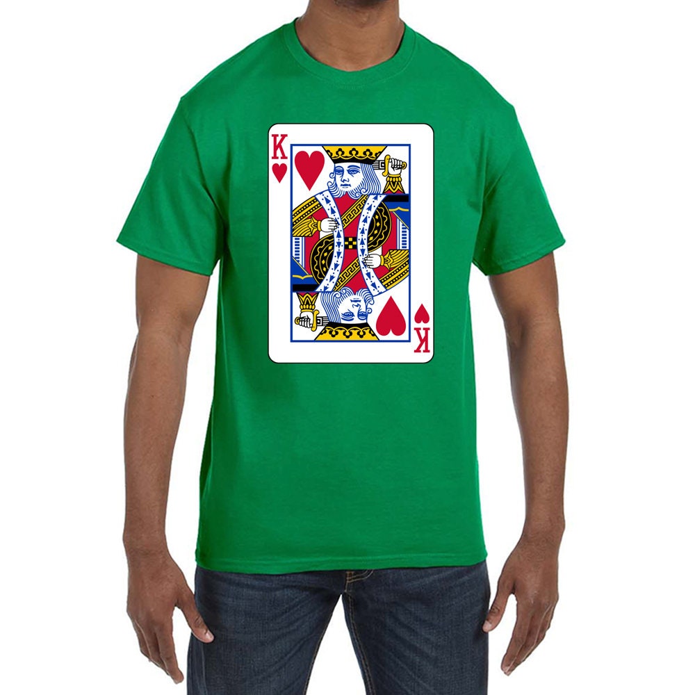 KING of Hearts Men's Tshirt Etsy
