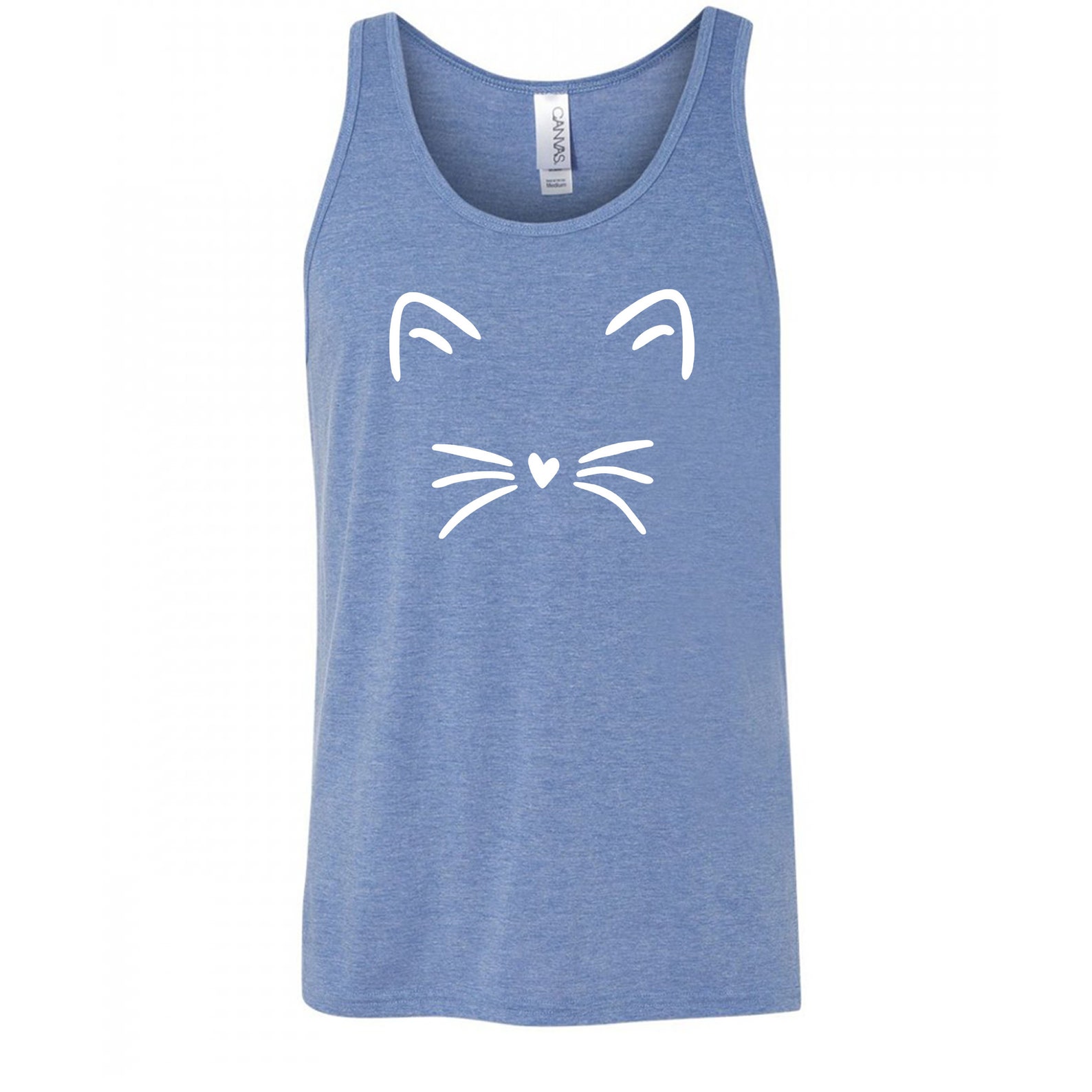 Cute Cat Unisex Jersey Tank Top Etsy