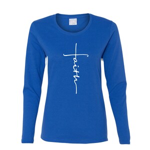 Faith Women's Long Sleeve T-shirt - Etsy