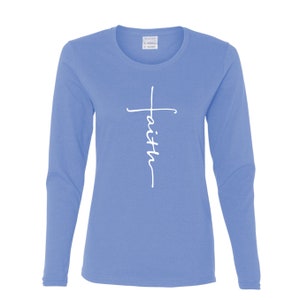 Faith Women's Long Sleeve T-shirt - Etsy