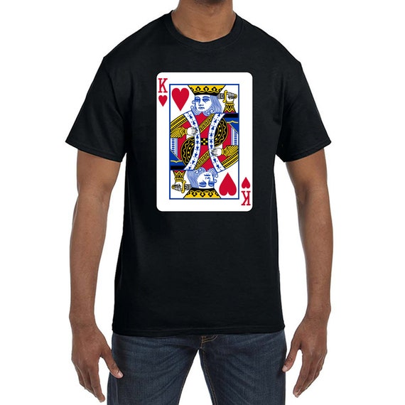 KING of Hearts Men's T-shirt | Etsy