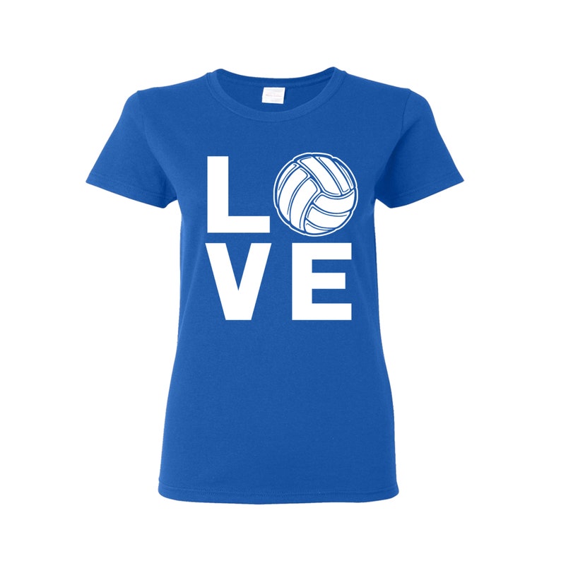 Volleyball Love Women's Tshirt Etsy