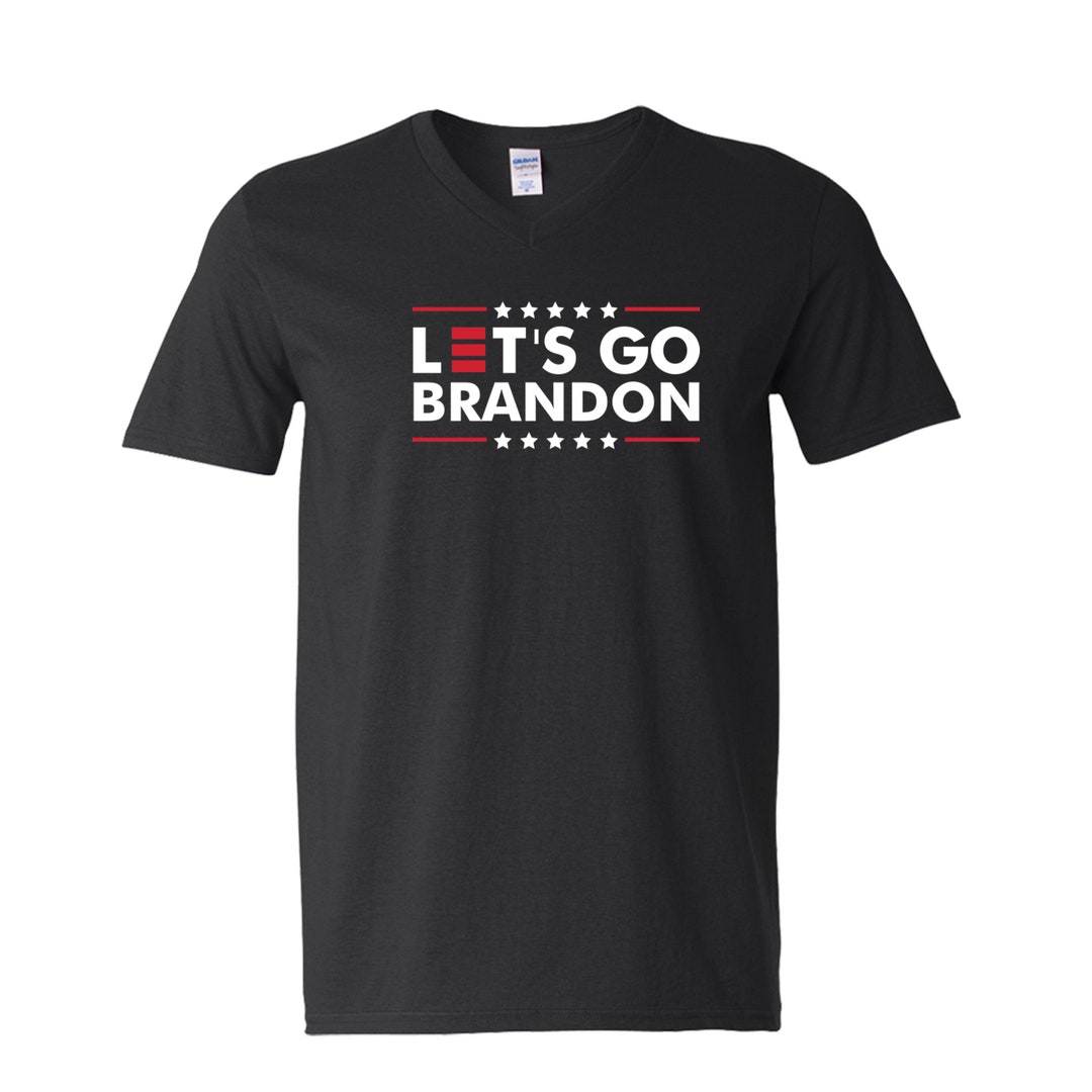 Let's Go Brandon Men's Vneck Tshirt Etsy