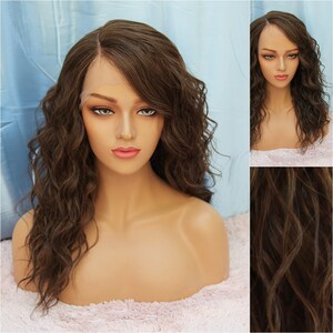 Curly Brown Wig, Lace Front Wig, Perfect Curls, Natural Hair