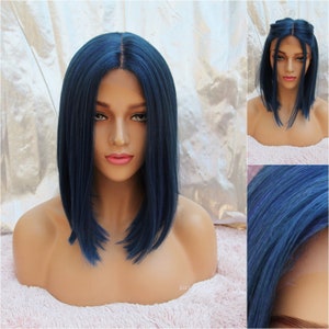 Blue Lace Front Wig, Deep Blue Wig