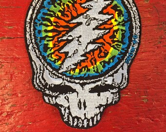 Grateful Dead - &#39;Rain Drop Steal Your Face&#39; Vintage Patch (New Old Stock)