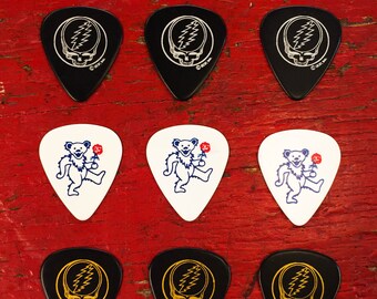 Grateful Dead - Assorted Guitar Pick Bundle (Set of 9 "Heavy") (New Old Stock)