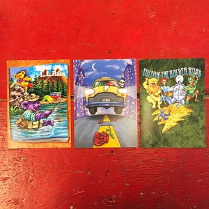 Grateful Dead – Grateful Greetings „GD On Tour Edition“ = Set mit 3 Karten = (Neuwertig)