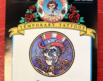 Grateful Dead - 'Psycle Sam' Temporary Tattoo = Psychedelic Body Art = (New Old Stock)