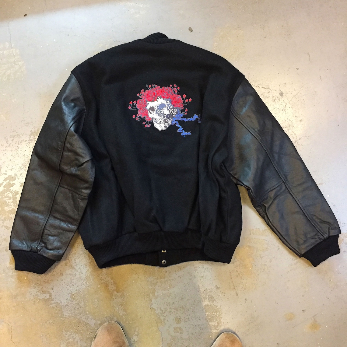 Grateful Dead Forever Varsity Jacket Leather Sleeve New Old | Etsy