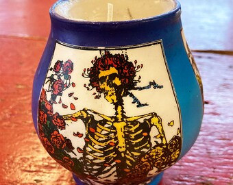 Grateful Dead - 'Skull & Roses' Vintage Candle (New Old Stock)