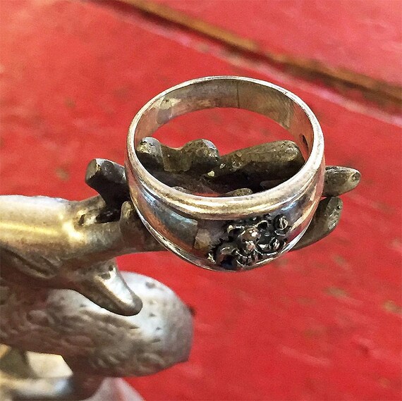 Grateful Dead - 'Dancing Bear' Silver Ring (Sterl… - image 3