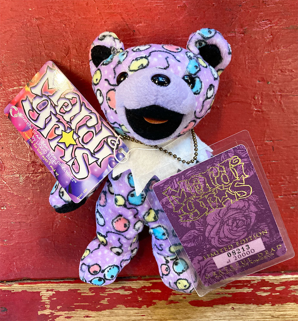Grateful Dead Bean Bear Collectables - MARDI GRAS (new Old Stock