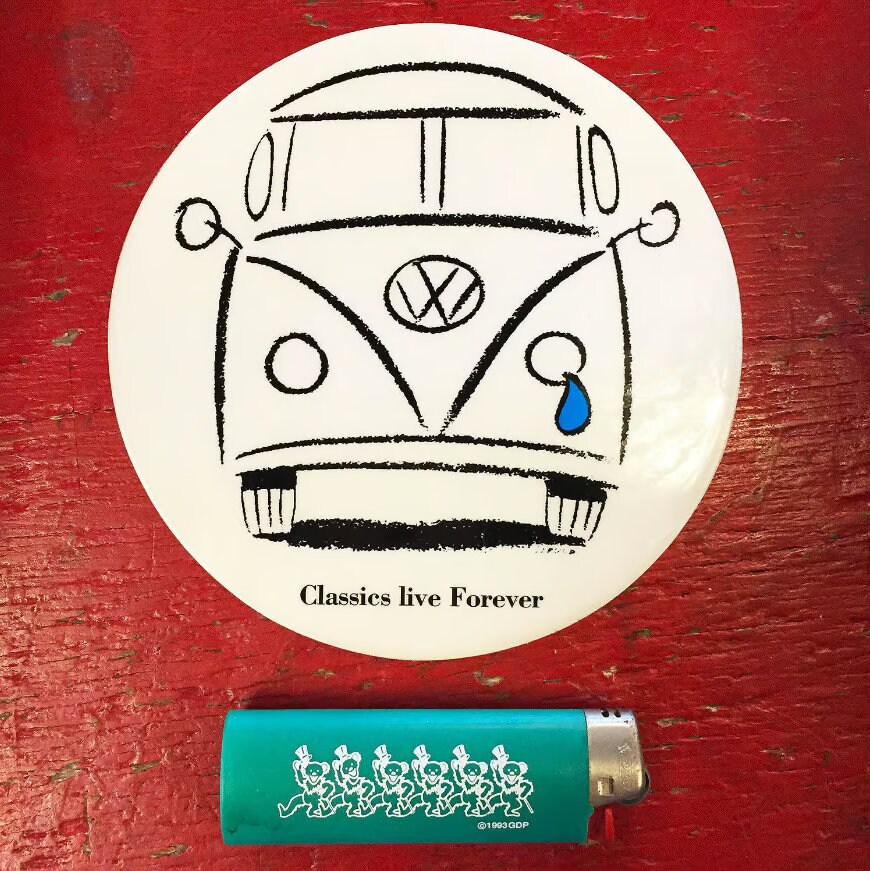 Upinde Yutaka ポップアート ワーゲンバス グレイト フル デット Grateful Dead - Volkswagen Bus 'classics Live Forever' Vintage